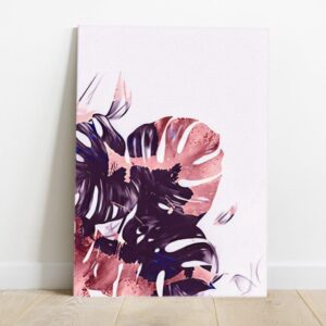 1 Quadro em Lona Borda Infinita Floral