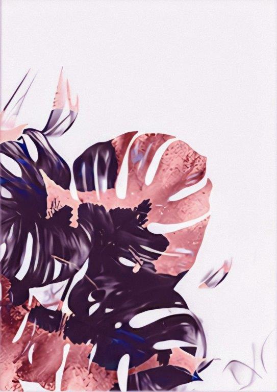 Quadro em Lona Borda Infinita Floral