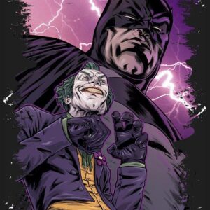 10 Quadro em Lona Batman & Coringa