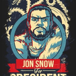 Quadro em Lona Jon Snow Presidente