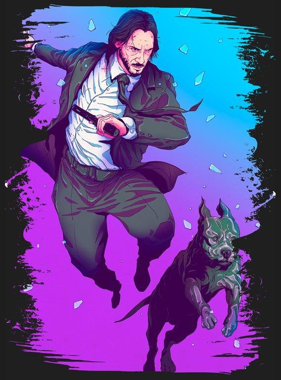 Quadro em Lona John Wick