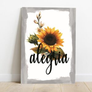11 Quadro em Lona Borda Infinita Floral Alegria