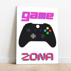 11 Quadro em Lona Game Zone