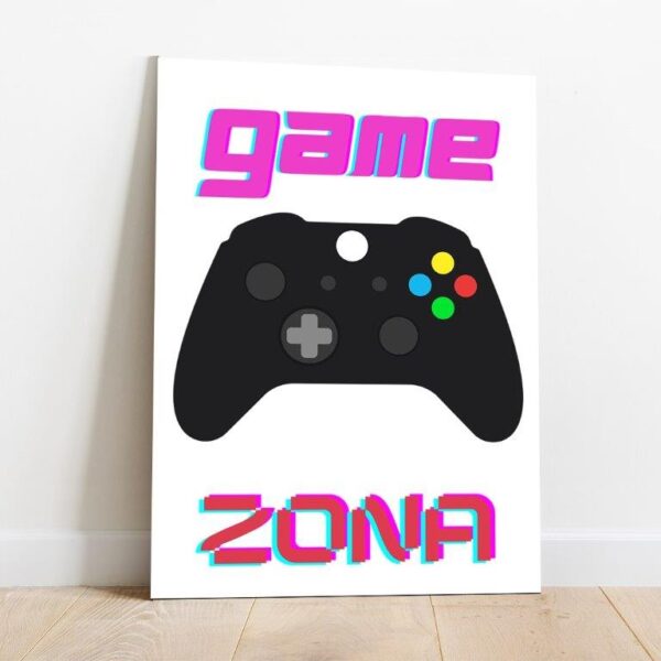 Quadro em Lona Game Zone