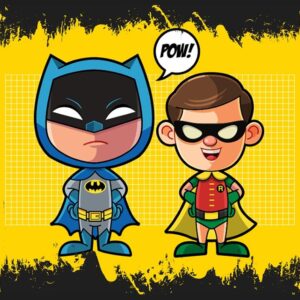 11 Quadro em Lona Batman & Robin