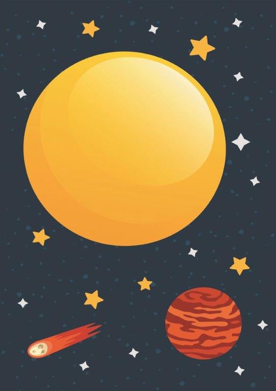 112 Kit com 4 Quadros em Lona Infantil Dinossauro Astronauta