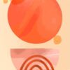 Kit com 3 Quadros Arte Abstrata em Lona