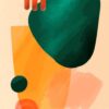 Kit com 3 Quadros Arte Abstrata em Lona