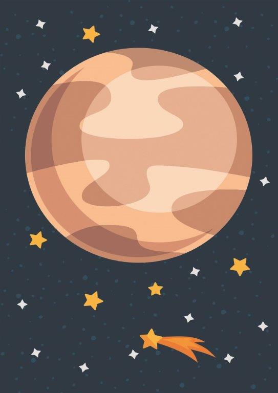 114 Kit com 4 Quadros em Lona Infantil Dinossauro Astronauta