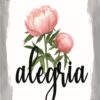 Quadro em Lona Borda Infinita Floral Alegria
