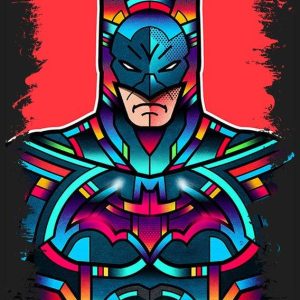 Quadro em Lona Batman Vitral