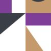 Kit com 4 Quadros Arte Abstrata em Lona