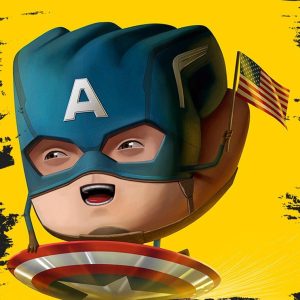 Quadro em Lona Capitão América Hand