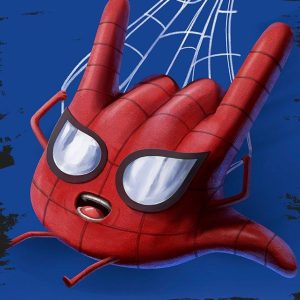 Quadro em Lona Spiderman Hand