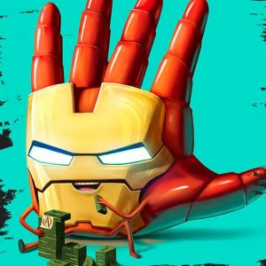 Quadro em Lona Homem de Ferro Hand