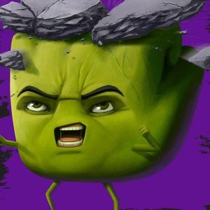 Quadro em Lona Hulk Hand