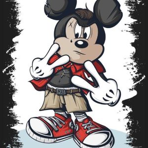 Quadro em Lona Mickey