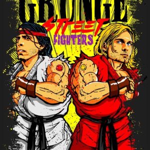 Quadro em Lona Nirvana Street Fighter