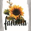 Quadro em Lona Borda Infinita Floral Família