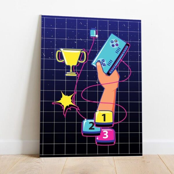Quadro em Lona Game Winner