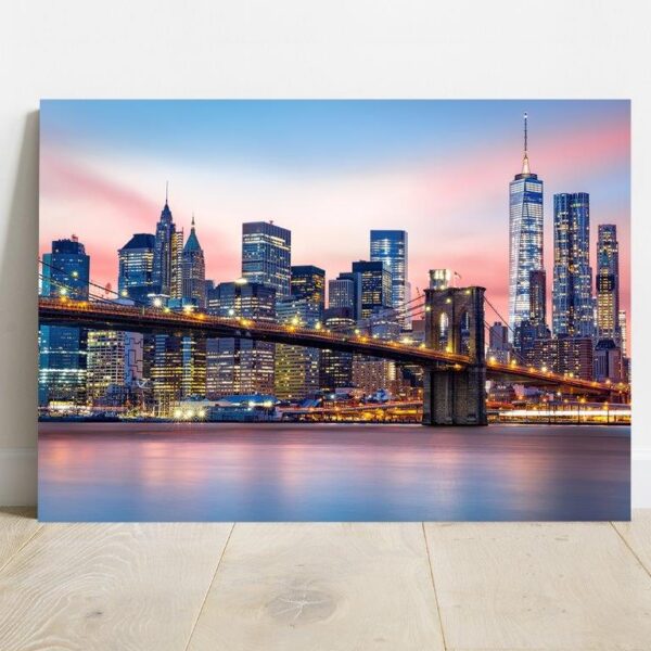 15 Quadro Borda Infinita Brooklyn Bridge