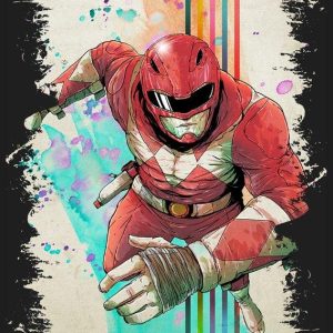 Quadro em Lona Power Ranger Vermelho