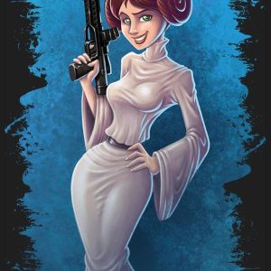 Quadro em Lona Princesa Leia