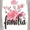 Quadro em Lona Borda Infinita Floral Família
