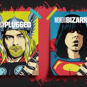 Quadro em Lona Rock Heroes