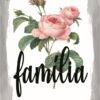Quadro em Lona Borda Infinita Floral Família