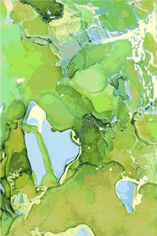 Kit com 3 Quadros Arte Abstrata em Lona