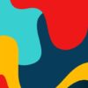 Kit com 3 Quadros Arte Abstrata em Lona