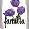 Quadro em Lona Borda Infinita Floral Família