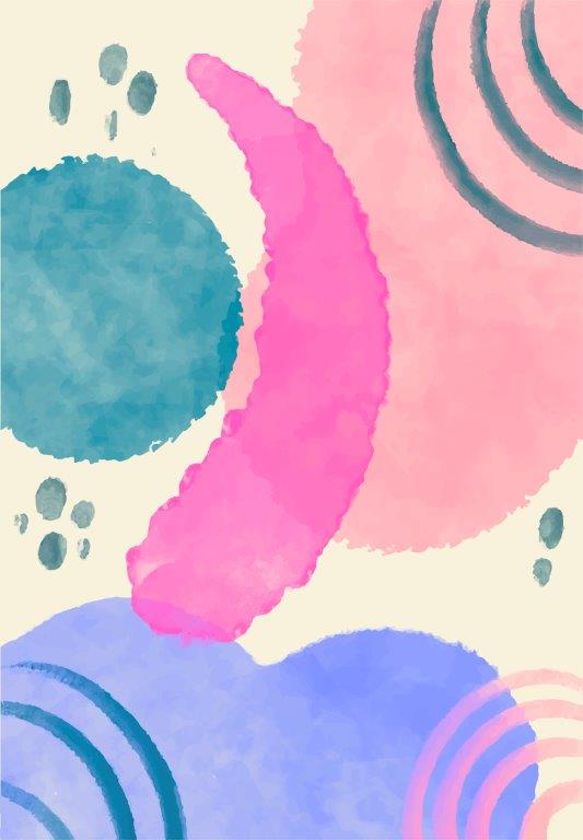Kit com 3 Quadros Arte Abstrata em Lona