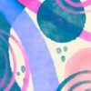 Kit com 3 Quadros Arte Abstrata em Lona