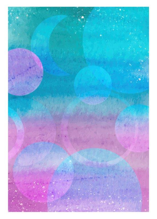 Kit com 3 Quadros Arte Abstrata em Lona