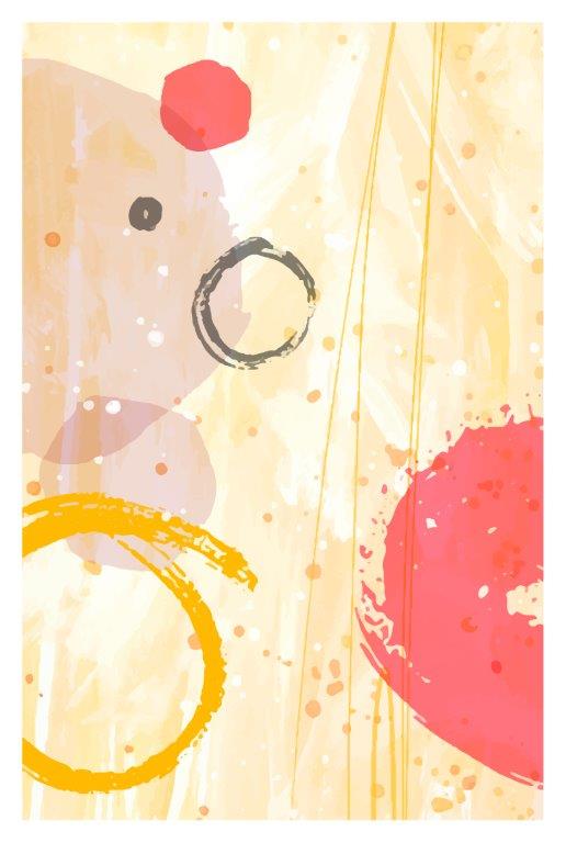1991 Kit com 3 Quadros Arte Abstrata em Lona