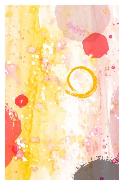 1993 Kit com 3 Quadros Arte Abstrata em Lona