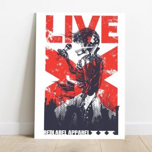 Quadro em Lona Rock Skull