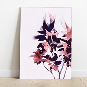 Quadro em Lona Borda Infinita Floral