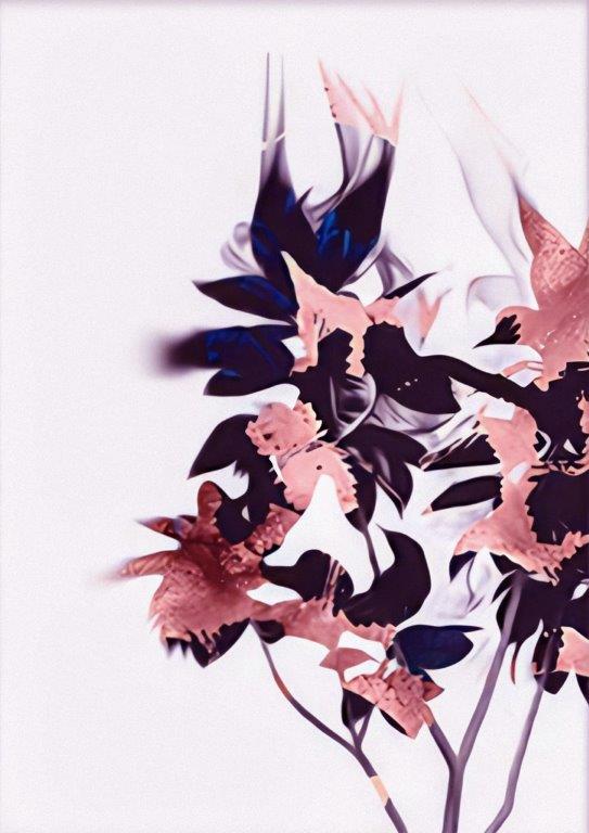 Quadro em Lona Borda Infinita Floral