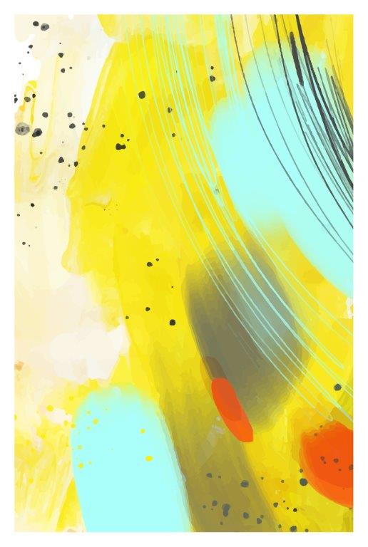 2002 Kit com 3 Quadros Arte Abstrata em Lona