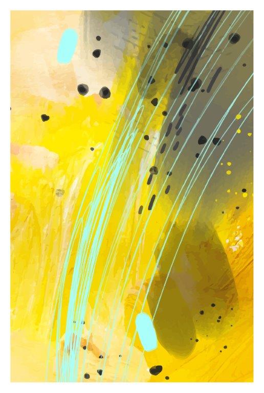 2003 Kit com 3 Quadros Arte Abstrata em Lona