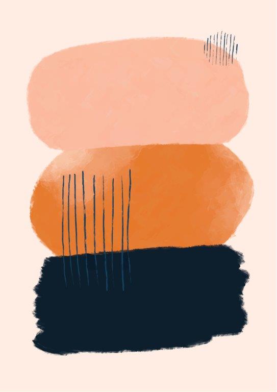 2012 Kit com 3 Quadros Arte Abstrata em Lona