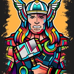 Quadro em Lona Thor Vitral