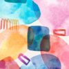 Kit com 3 Quadros Arte Abstrata em Lona