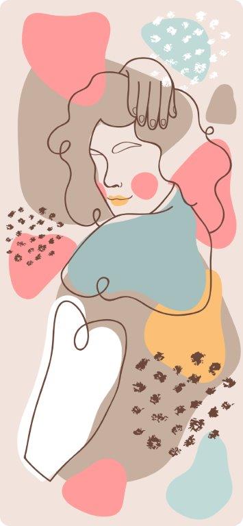 2031 Kit com 3 Quadros Arte Abstrata em Lona