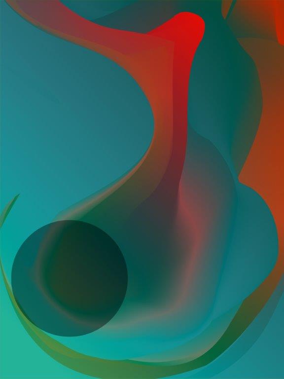 2052 Kit com 3 Quadros Arte Abstrata em Lona