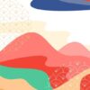 Kit com 4 Quadros Arte Abstrata em Lona