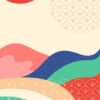 Kit com 4 Quadros Arte Abstrata em Lona